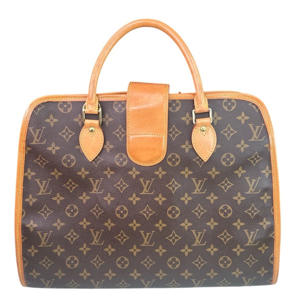 Louis Vuitton Brown and Tan Monogram Tote - Picture 2 of 13